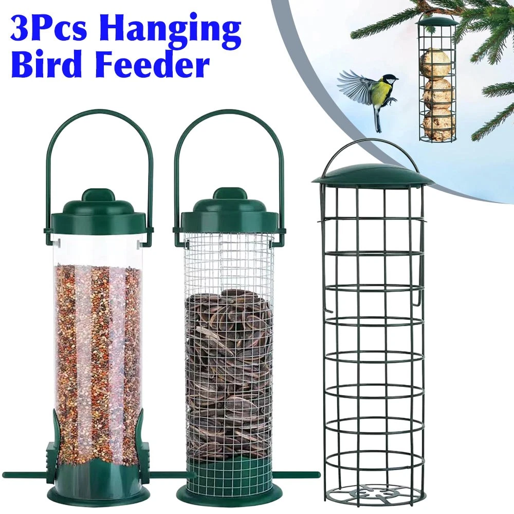 Palla Di Grasso Per Uccellini Da Esterno Urban Deco Mangiatoia Per Uccelli In Metallo Con Gancio In Acciaio, Per Appendere Gli Uccelli, A Birdy Feeder