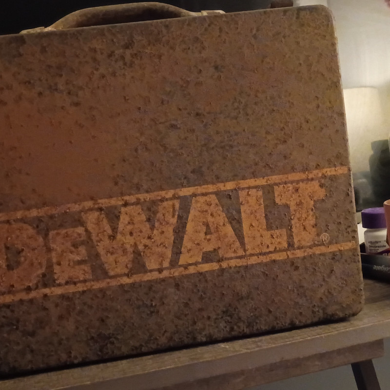 DEWALT Tool Box - Brown Metal Toolbox Storage Box