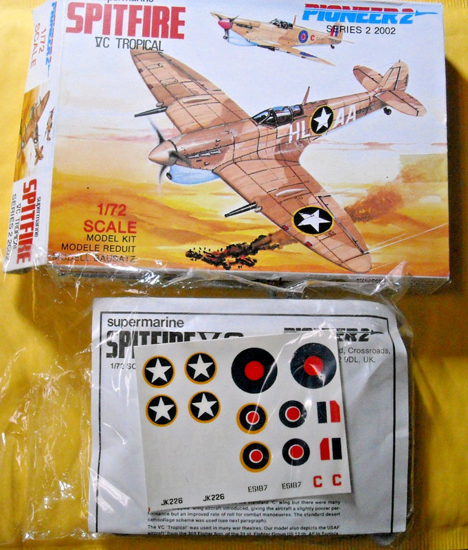 Pioneer 2 kit 2002 Supermarine Spitfire VC Tropical 1:72 NIB  FREE SHIPPING