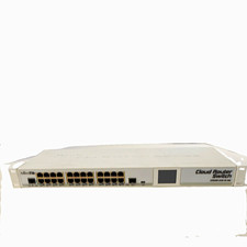 MikroTik CRS125-24G-1S RM Cloud Router Switch 24-Port Gigabit SFP Rack Untested