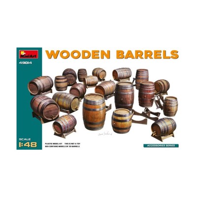 MiniArt Historical Model 1:48 Wooden Barrels New