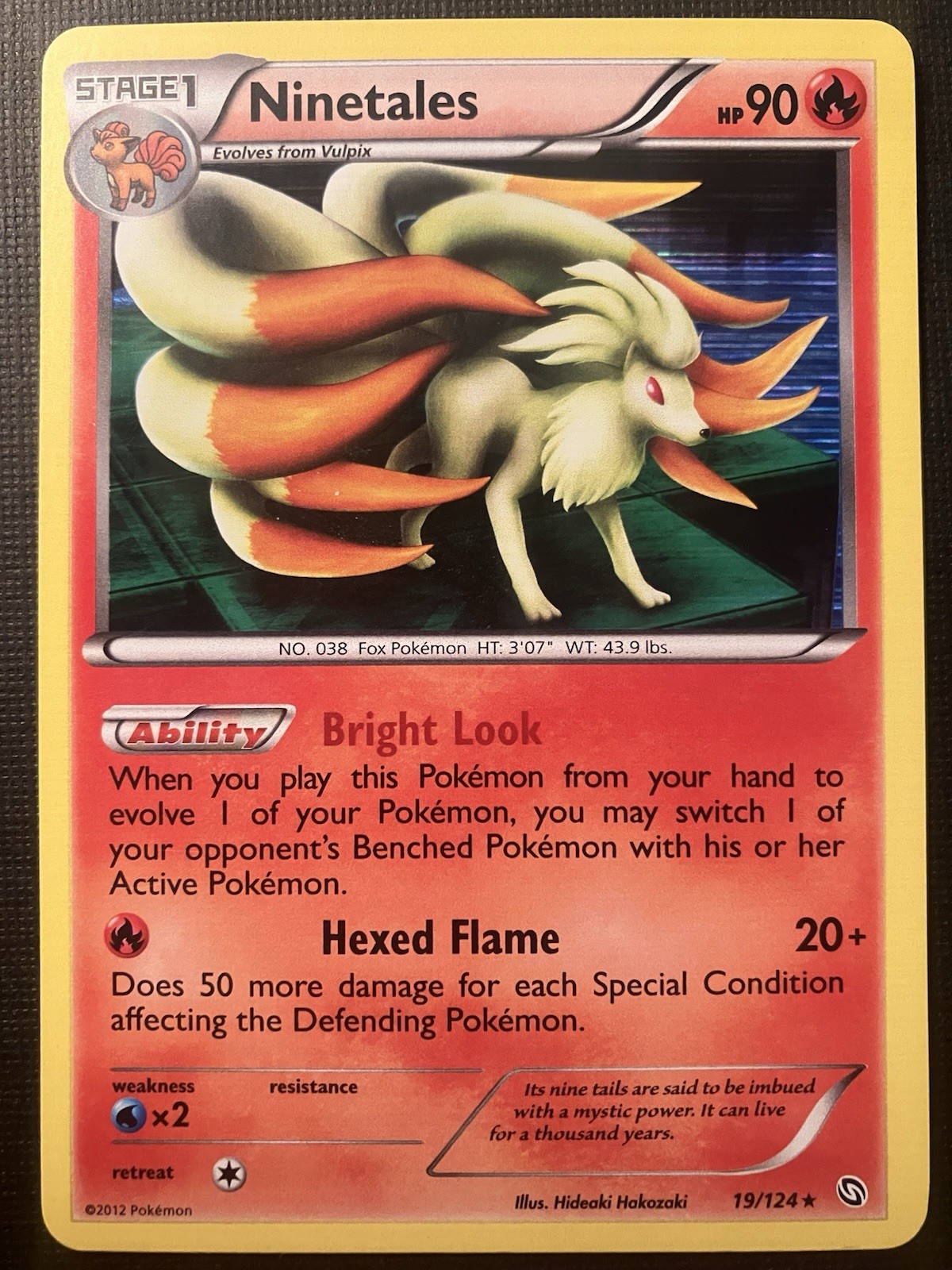 Ninetales 19/124 Pokemon Dragons Exalted 2012 Holo LP