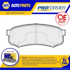 Brake Pads Set fits TOYOTA LAND CRUISER HDJ80 4.2D Rear 93 to 97 Proformer