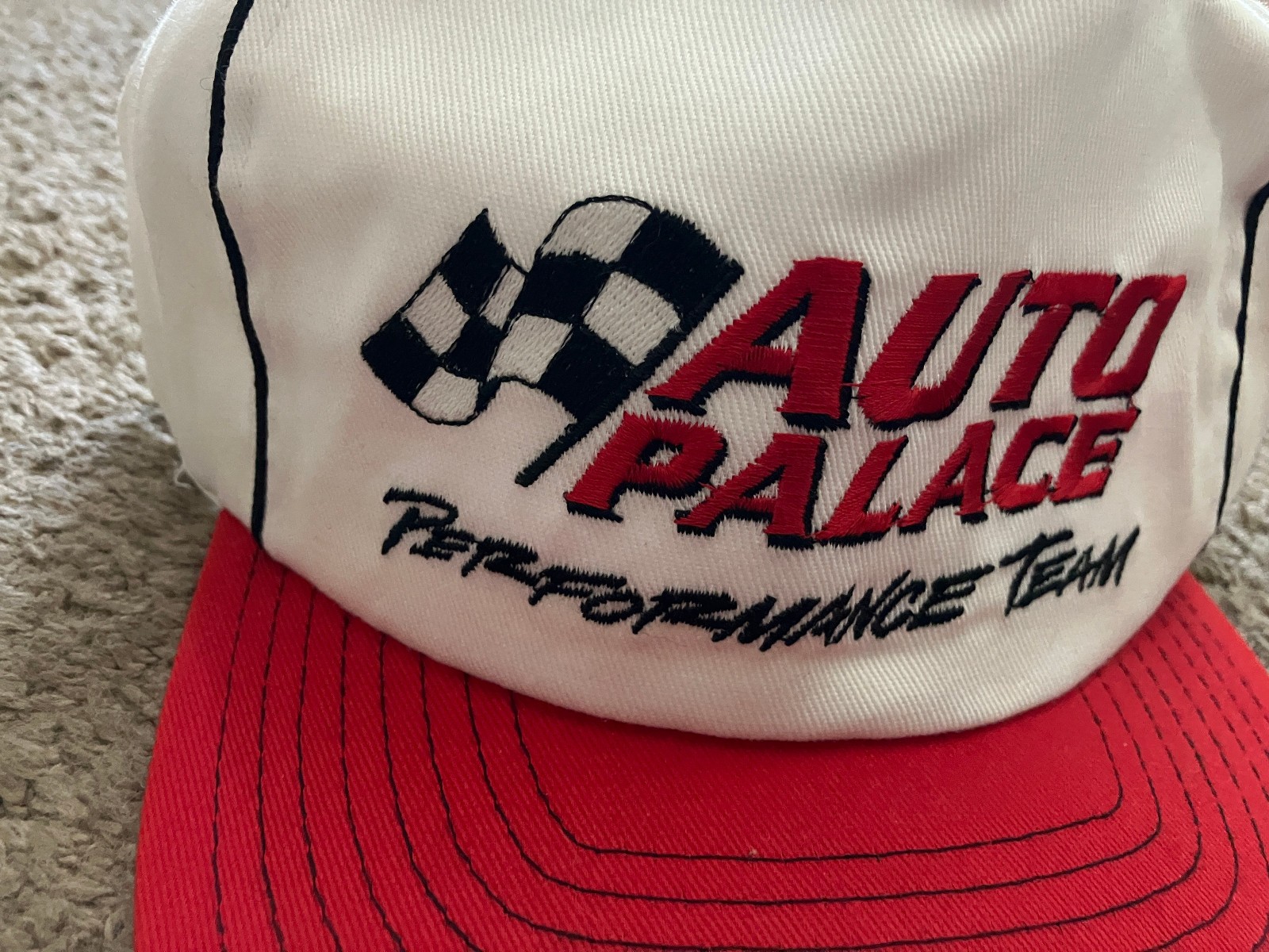 Auto Palace Performance Team Hat Snapback Red Whi… - image 2
