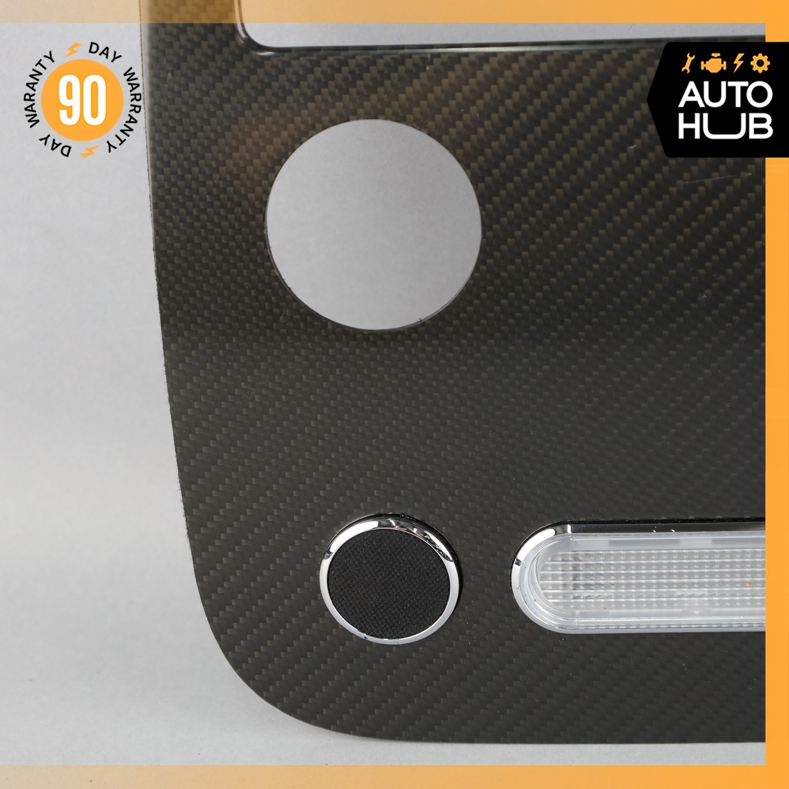 03-17 Bentley Continental GT Coupe Overhead Dome Light Trim Carbon OEM 30k