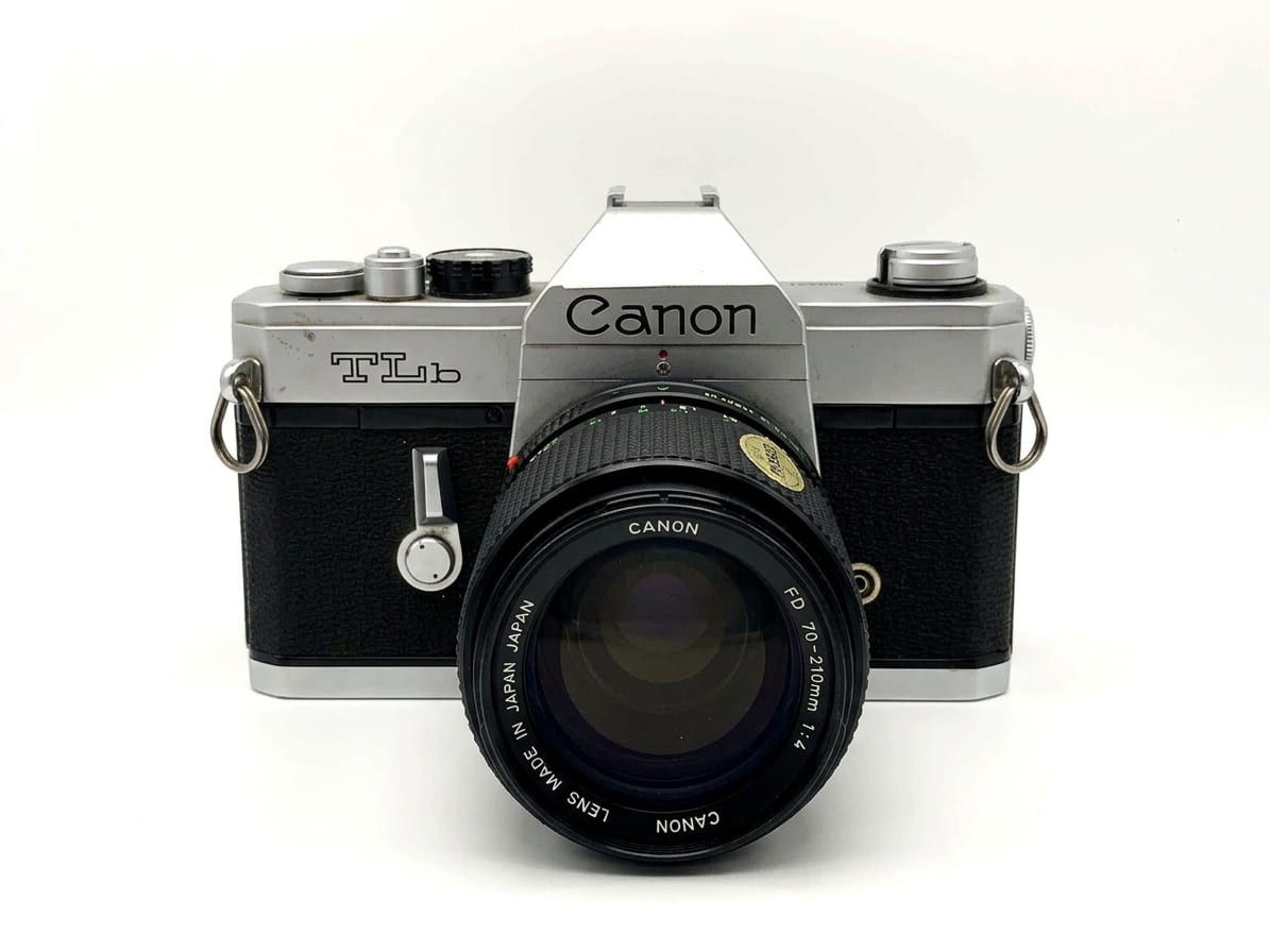 Canon TL b QL con obiettivo 70-210 mm f/4