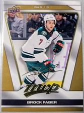 Brock Faber  2025-26 Upper Deck MVP Gold Script #179, MINNESOTA WILD
