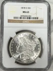 1878-S Morgan Dollar $1 PCGS MS63 San Francisco Silver One US Coin BETTER DATE!
