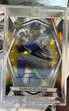 2022 Bowman Draft Invicta Auto Gold Atomic Kumar Rocker /50 BI-3 Rangers
