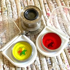 SLip-On Red and Yellow Filters for a 5cm F3.5...