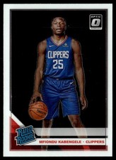 2019-20 Donruss Optic Rated Rookie Mfiondu Kabengele Auto Los Angeles Clippers