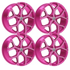 Set-4 Xcess 5 Flake 18x8.5 5x114.35x4.5 35mm Hot Pink Wheels Rims 18 Inch
