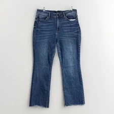 Judy blue bootcut jeans womens 16W denim cutoff strech mid wash denim pants