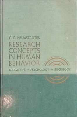 Research Concepts in Human Behavior: Education, Psychology, Sociology Helmstadte