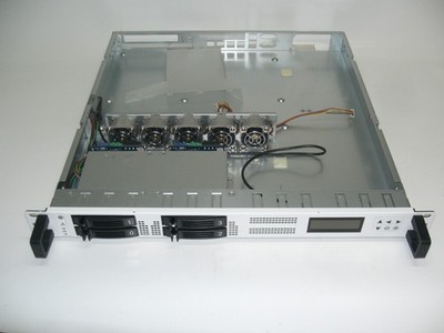 19'' Rack 1U Server Gehäuse für ATX & µATX Boards, 4x 2,5'' SAS/SATA