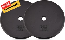 Yes4All Standard 1" Cast Iron Weight Plate - Ideal for Strength 1-Inch Center 