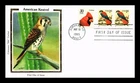 Dr Jim Stamps Colorano Silk Cachet American Kestrel Hair First Day Cover