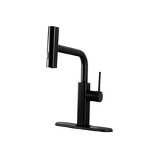 Black pull-down showerhead kitchen faucet 360  Swivel Stainless Steel High Arc
