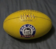 🔶️BOB JANE VINTAGE YELLOW WOMENS SHERRIN KANGAROO BRAND AFL LEATHER FOOTBALL 