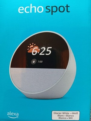 Amazon Echo Spot 2025 Sprachassistent Smart Speaker Lautsprecher weiß 1815773
