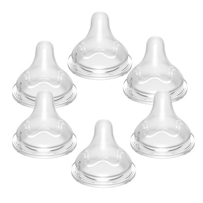 Sippy Cup Nipples for Mam Bottles, Soft 100% Silicone Baby Nipples, Transition C