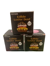 (3) Edible Luster Dust, 5 Grams Food Grade Rose Gold Cake Dust Shimmer Metallic