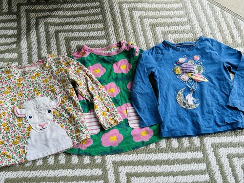 Lof Of (3) Girls MINI BODEN spring shirt lot 2-3 & 3-4