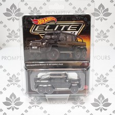 Hot Wheels Elite 64 Mercedes-Benz G 63 AMG 6x6 Matte Black Diecast New JCP45