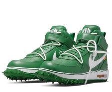 OFF-WHITE x NIKE AIR FORCE 1 MID SP LEATHER SNEAKERS SCARPE UOMO DR0500-300