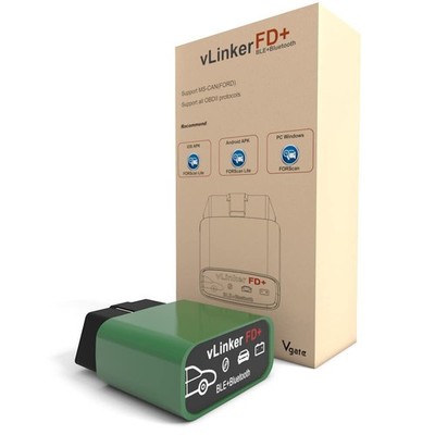 vgate vLinker FD Plus OBD2 Adapter Bluetooth BLE Scanner for FORScan, Work... 