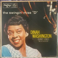 Dinah Washington-Swingin' Miss D-Rare 1957 Jazz LP-Mercury 36104-HEAR-VSVG+