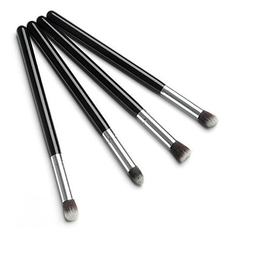 4 Pcs Professional Makeup Brush Set - Eyeshadow & Foundation Blending Tools Kit - 第 1/19 張圖片