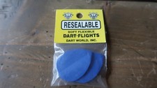 3 NEW Vintage Dart Flights Blue