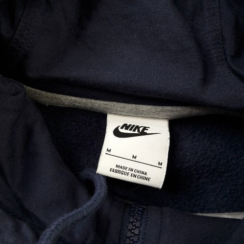 Nike Mens Hoodie Medium Navy Hooded Jumper Sportswear Gym Training Sports Adult - Picture 8 of 11