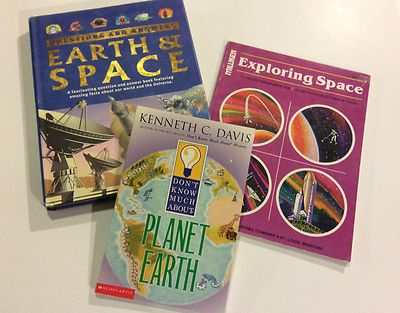 EARTH & SPACE Bundle 3 Books Don't Know Much About Planet Earth LIKE NEW