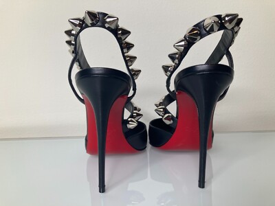 関税送料込☆Christian Louboutin☆ピガール 100mm/ ブラック Christian Louboutin Pigalle 100MM Patent Leather Pumps