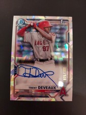 #/100 SSP 2021 Bowman Chrome Trent Deveaux 1st Bowman Atomic Refractor Auto 
