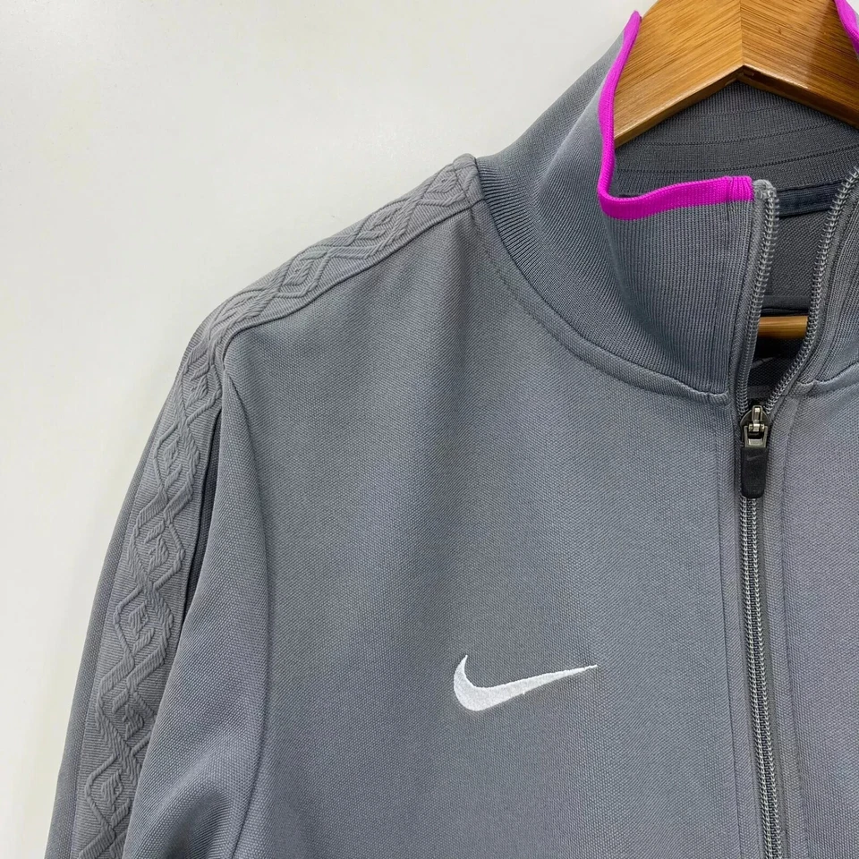 Chaqueta Nike Lebron James Cremallera Completa Para Hombre Talla L Gris Púrpura Logo de Baloncesto L23 Foto 4 de 4