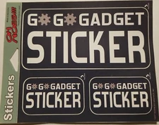 Vintage Go Go Gadget Novelty Sticker