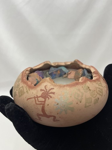 VINTAGE CANDLE/CANDLE HOLDER BY SALSA STYLE ART STUDIO HAND MADE KOKOPELLI ART - Picture 10 of 12