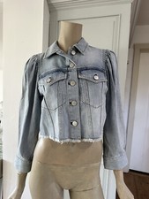 Alice and Olivia Lana Denim Jacket, Size S, BNWT, RRP £315