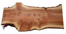 LARGE Aromatic Red Cedar Wall Art Live Edge Slab .75"T x 17"W x 37"L SHIPs FREE 