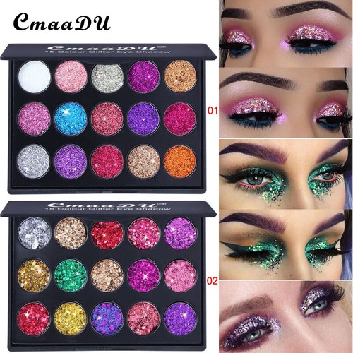 15 Colors Matte Glitter Eyeshadow Pallet Kit Shimmer Eye Shadow Powder Palette