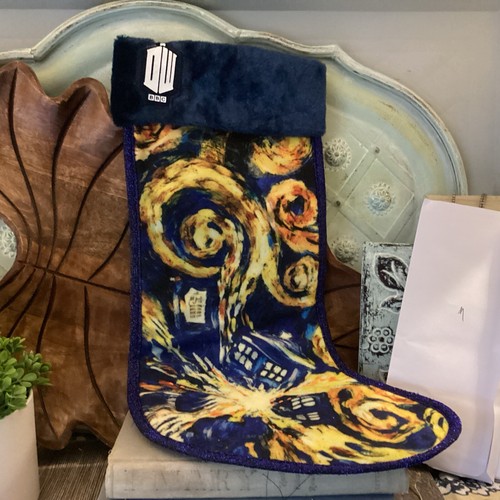 Doctor Who Tardis Calza Notte Stellata 19" Kurt Adler Natale BBC Peluche GB - Foto 3 di 8