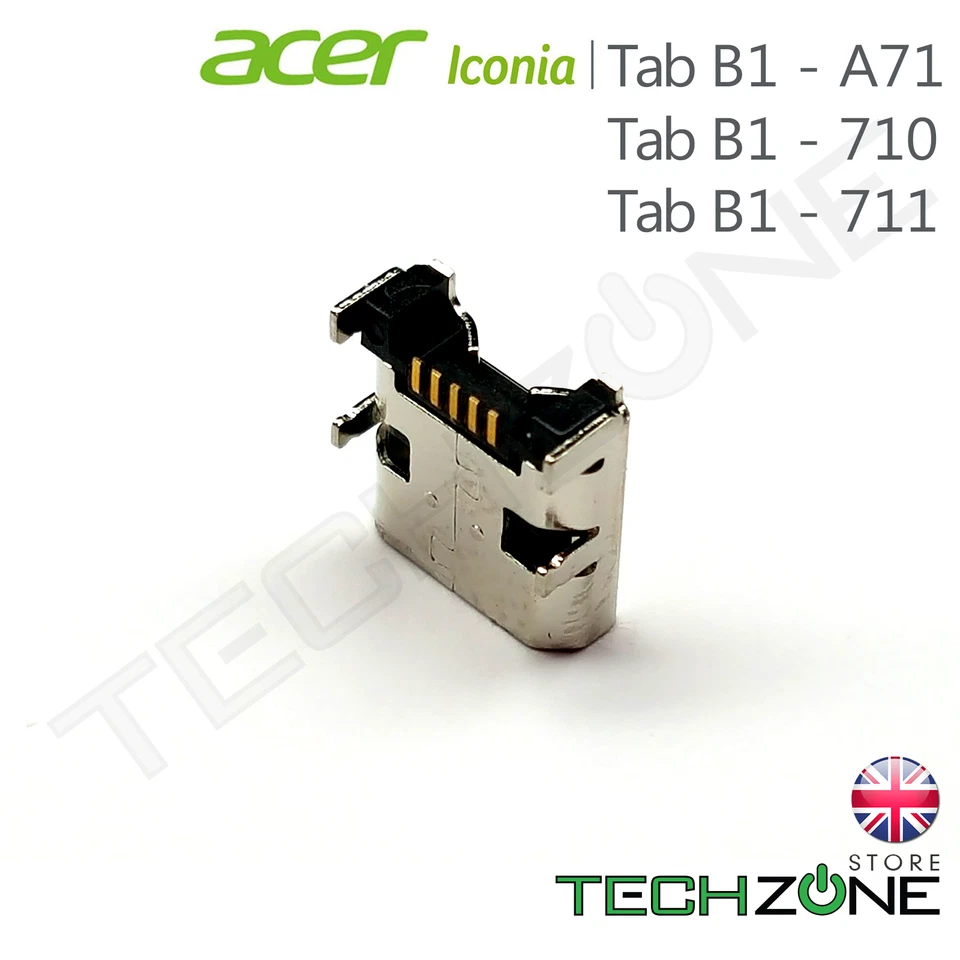 Conector de puerto de carga micro USB original Acer Iconia B1 - A71 710 711 720 721 Foto 2 de 4