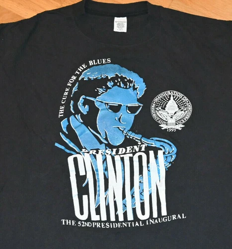 BILL CLINTON Inauguration concert tee shirt L/XL 1990s vintage concert t-shirt, vintage, size XL, single stitch, B+ condition