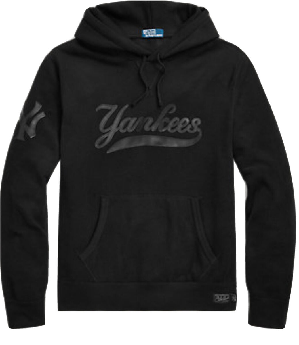 Polo Ralph Lauren NY Yankees Black Hoodie Leather Limited Polo Ralph Lauren NY Yankees Black Hoodie Leather Limited