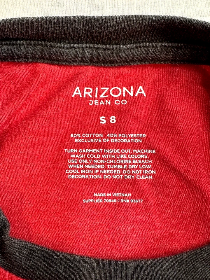 Camisa Arizona Jean Co Niños Manga Larga "Piensa Diferentemente" Gráfico Talla Pequeña Foto 3 de 4