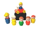 Vintage FISHER-PRICE Play Family Farm Little People and Car Lot
