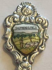 Vintage Souvenir Spoon Collectible Shepherd’s Field